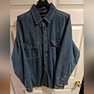 Levi's blanket lined jean shirt XL in great condition